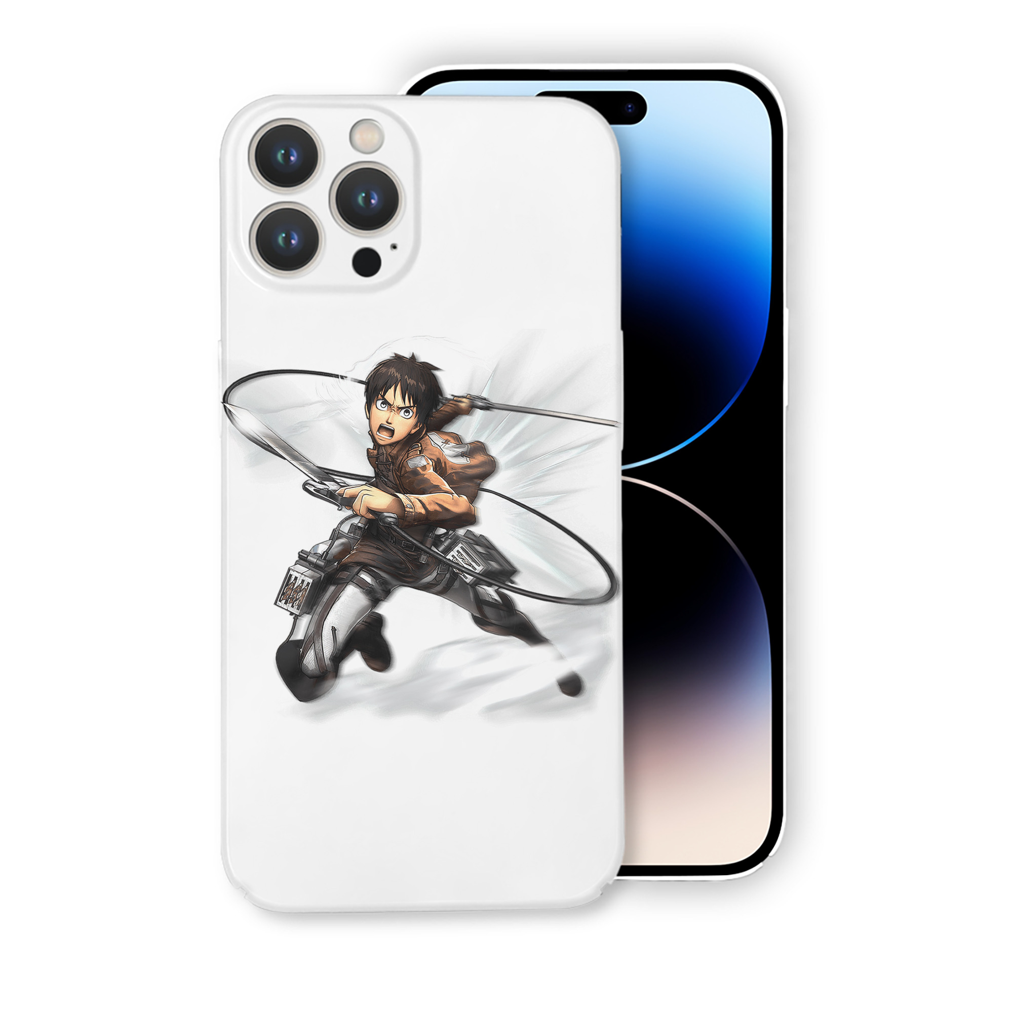 （画像用） 進撃の巨人 エレン･イェーガー Attack on Titan Eren Jäger 【iPhone 14シリーズ対応】ハードケース